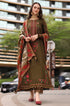 Charizma - Winter 3PC Dhanak Embroidered Suit - RL266