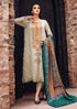 MARIA.B 3PC Dhannak Embroidered suit with Printed Shawll-RL969