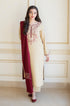 Aisling - WINTER 3PC Dhanak suit with Embroidered Shawll-RL961