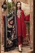 MARIA.B  3PC Dhannak Embroidered suit with Printed Shawll RL085