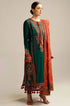 Hussain Rehar - Winter 3PC  Dhannak Embroidered Suit - RL249