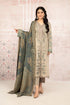 EMBROIDERED 3PC LAWN DRESS WITH PRINTED CHIFFON DUPATTA-RL472