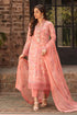 Bareeze -Embroided 3pc Linen dress with embroidered chiffon dupatta-RL265