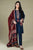 Sapphire- 3PC Linen Embroidered suit with Embroidered Shawll-RL994