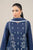 MARIA B-3PC DHANAK EMBROIDERED SHIRT WITH COUTRAI WOOL PRINTED SHAWL AND TROUSER-RL-4176