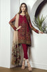 Baroque - 3PC Heavy Embroidered Lawn Shirt With Embroidered Organza Dupatta -RL410