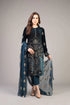 EMBROIDERED 3PC Linen EMBROIDERED DRESS WITH CHIFFON EMBROIDERED DUPATTA -RL1009