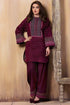 Laj wanti 2Pc Embroidered Linen Suite With Fully Embroidered trouser & Patches-RL333