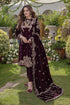 Embroidered Velvet Three piece With Velvet Shawl Winter Collection-RL-522